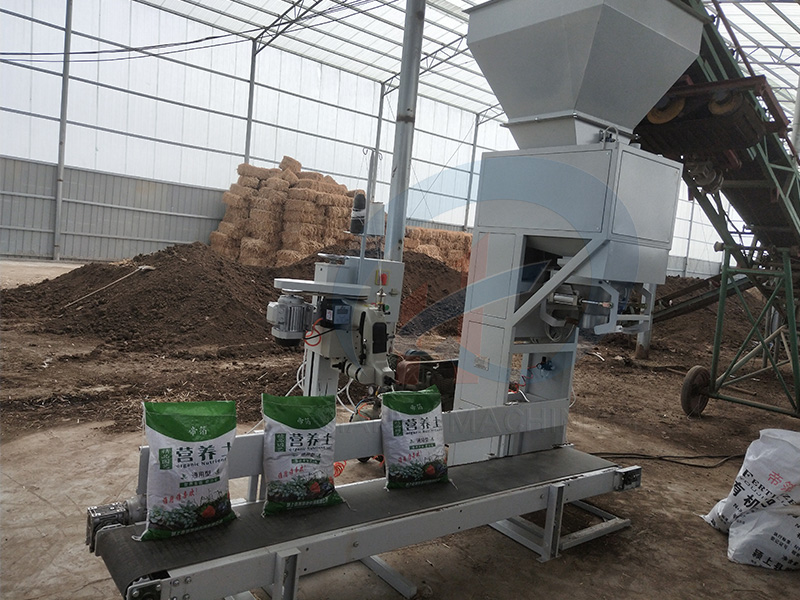 40kg microbial fertilizer agent single-person operation automatic traction weighing packaging scale
